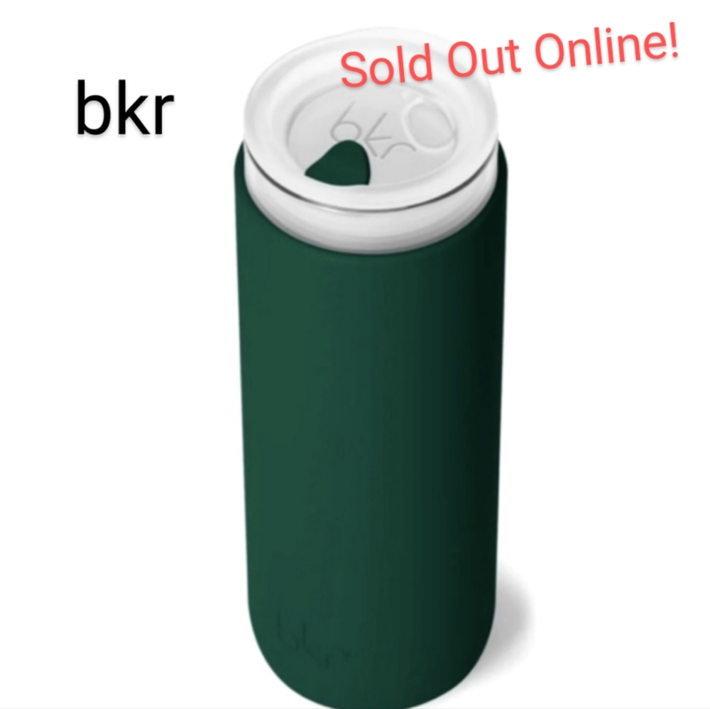 💚 BKR Limited Edition Demi Cup Everly Green Glass Silicone Insulated 16OZ ❣️